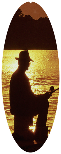 DNSA18-320-BZ Gone Fishing (Dock) Bronze